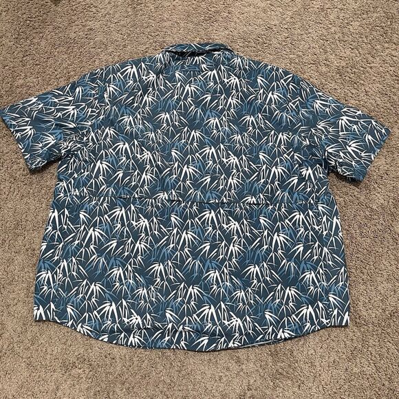 Duluth Trading Shirt Mens 3XL Blue Short Sleeve Vented Fishing Outdoor Top - Picture 6 of 11